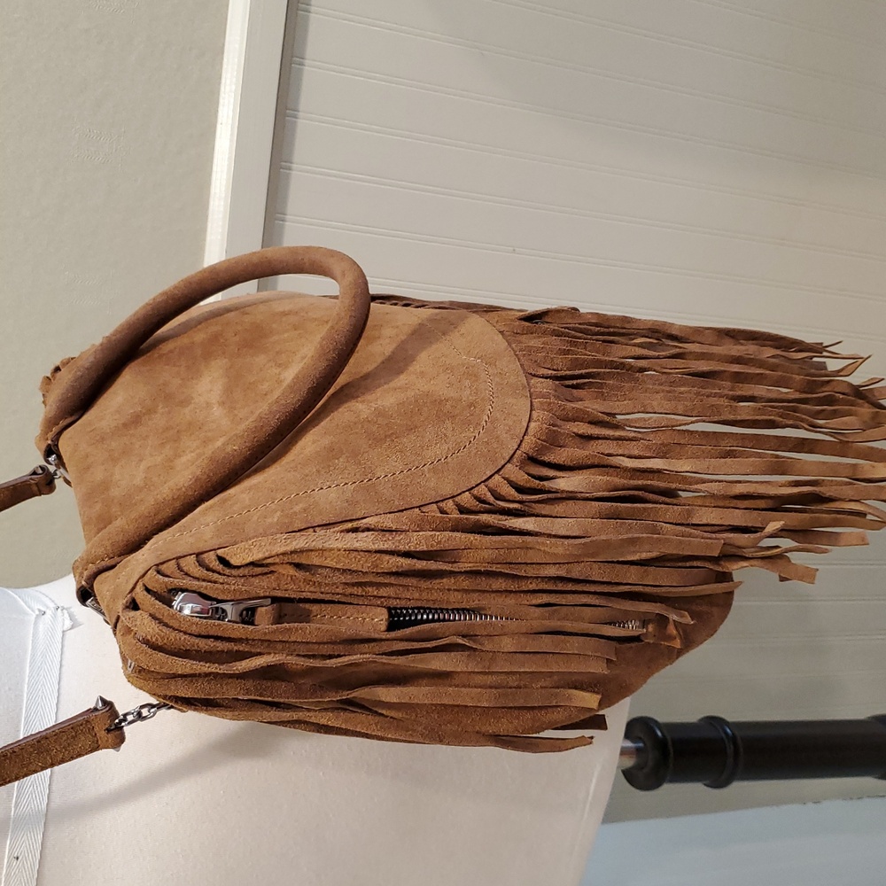 Barbara Bui Suede Fringe Bag - Picture 5 of 16